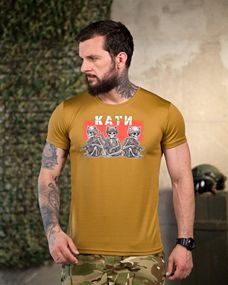 Тактична потоотводна футболка КАТІ койот ПП4667
