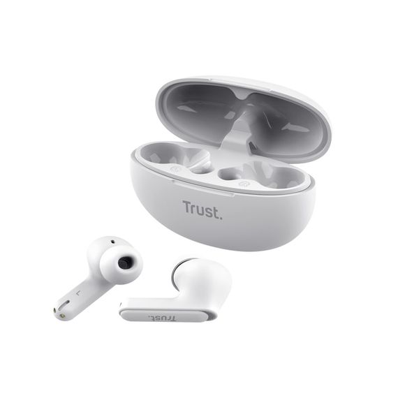 Навушники Trust TWS Yavi Earbuds BT 5.3, ENC, SBC, Mic, Білий (25172_TRUST) | Зображення 3