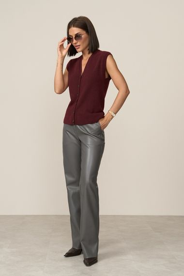 Штани з екошкіри 3076 | Зображення 4