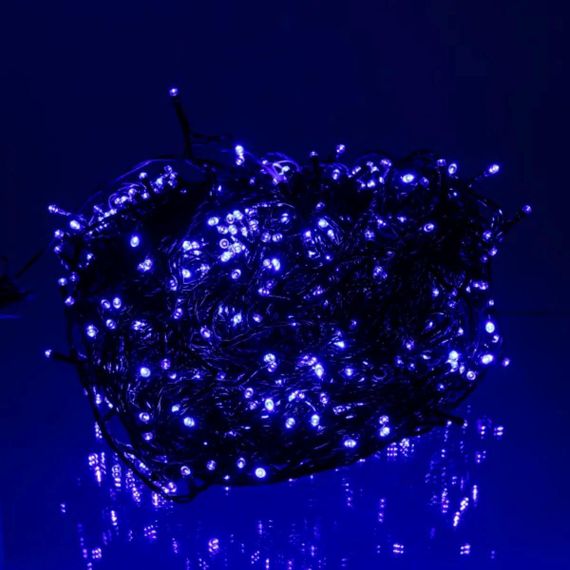 Гирлянда Рождественская фея уличная 100 (м) 1000 LED черный провод Синий CF1000L100MBBL | Зображення 2