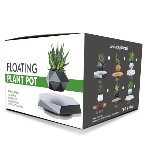 Магнітний левітаційний горщик для рослин HCNT Magnetic Levitating Pot M10-PZ1 Black | Зображення 1