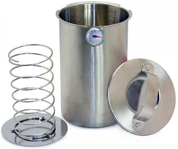 Ветчинниця Kamille (шинковар) Ø12х20см, 1.5л з термометром