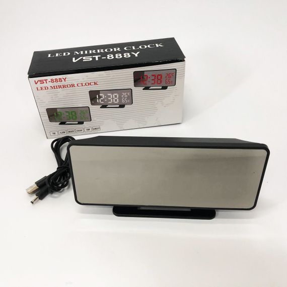 Годинник із зазначенням температури вологості VST-888Y-5, LED настільний годинник KP-91 | Зображення 2