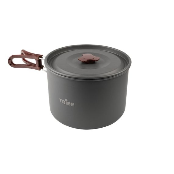 Казанок туристичний Tribe Pot 3л Alu алюмінієвий, Похідний легкий казан трайб для компанії, Казанок для походу та полювання | Зображення 5