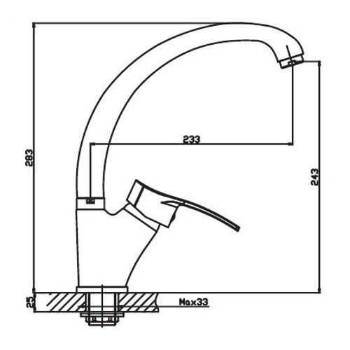 Змішувач для кухні Haiba FOCUS 777 (HB0138) | Зображення 1