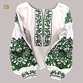 Рубашка Украинская вышиванка  327014 цвет белый размер 5XL