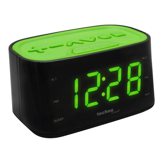Годинник настільний з радіо Technoline WT465 Black/Green (WT465 grun) | Зображення 3