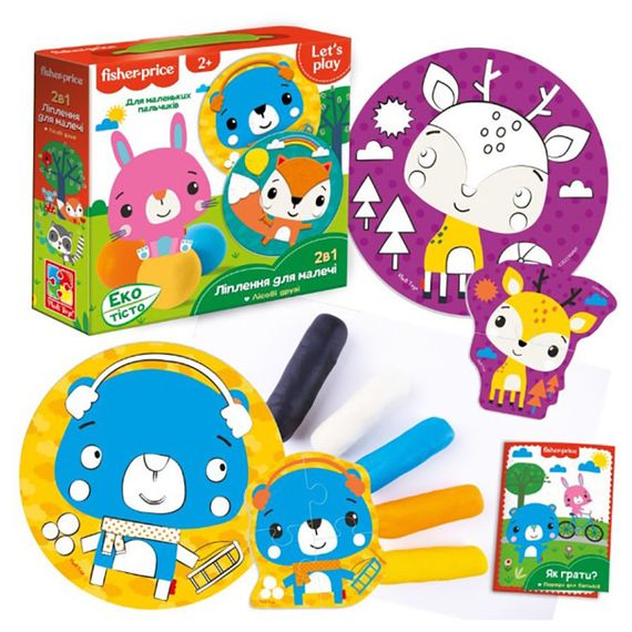 Набор для творчества Fisher Price "Лесные друзья" VT4502-04 с экотестом | Зображення 1