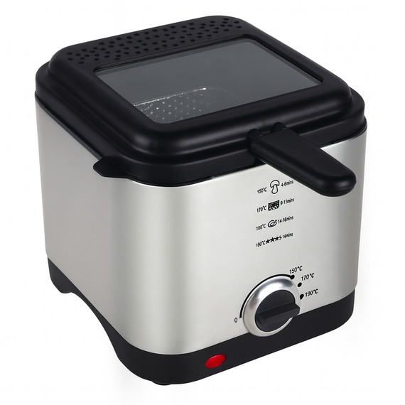 Фритюрниця Crownberg CB-5542 1,5 л 1200 Вт з терморегулятором і антипригарною чашею | Зображення 4