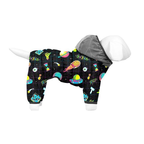 Комбінезон для собак WAUDOG Clothes малюнок "Рік та Морті 2", M35, В 59-62 см, С 37-40 см