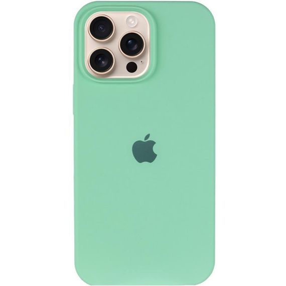 Чохол Silicone Case Full Protective (AA) для Apple iPhone 16 Pro Max (6.9") Зелений / Pistachio | Зображення 1
