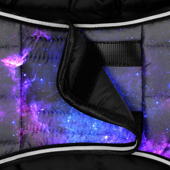 Куртка-накидка для собак WAUDOG Clothes, малюнок "NASA21", L, А 41 см, B 58-70 см, С 42-52 см | Зображення 3