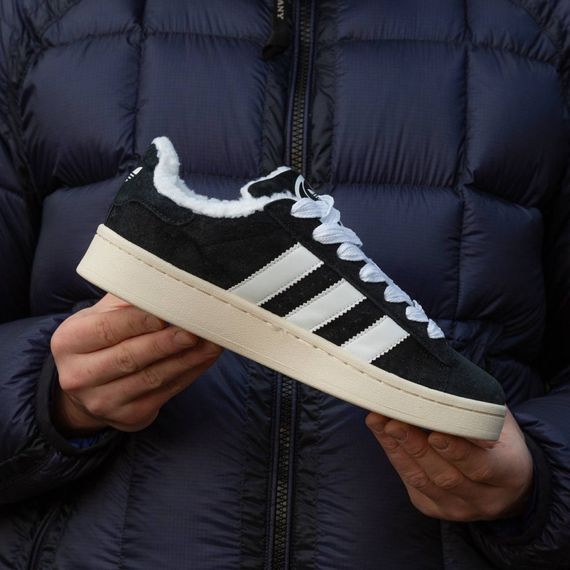 Зимові Adidas Campus Winter на хутрі  black\white | Зображення 1