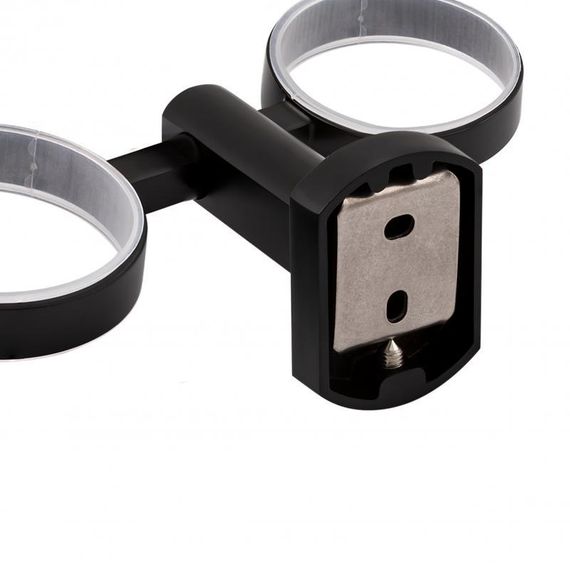 Склянка з тримачем Qtap Liberty настінна подвійна QTLIBBLM1155 Black | Зображення 2