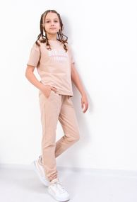 Костюм для дівчинки Носи своє 128 Бежевий (p-10273-109898)