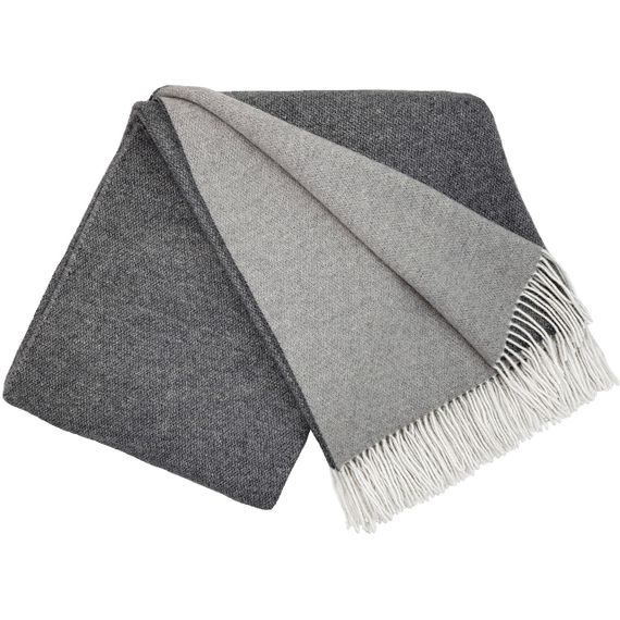 Плед Кашеміровий 2 кольори білий-сірий Love You 140 x 200 см