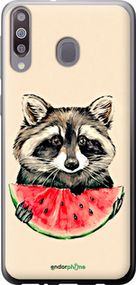 Чохол на Samsung Galaxy A40s A3050 Єнотик з кавуном "4605u-2058-2448"