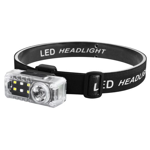Ліхтар налобний YJ-A06-LED+6SMD(RGB), Motion Sensor, Li-Ion акумулятор, ЗУ Type-C, кліпса, магніт, Box