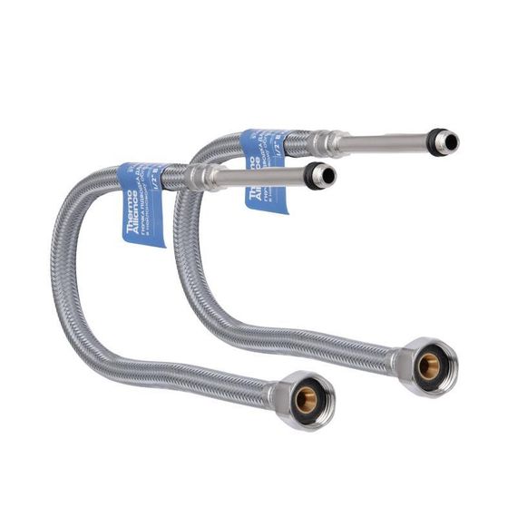 Шланг для приєднання змішувача Thermo Alliance Standart (пара) 100 см NYLON M10x1/2" В довгу голку TAS386W100L