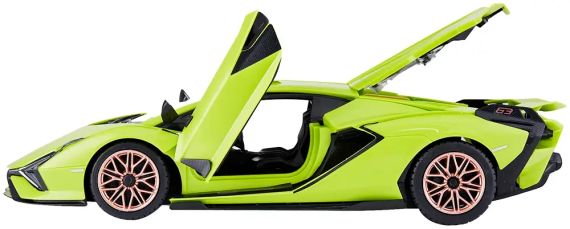 Машинка-конструктор Rastar Lamborghini Sian 1:18. Зелений | Зображення 1