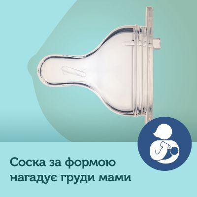 Соска Canpol babies EasyStart силиконовая с широким горлышком, мини 1 шт. (21/719) | Зображення 2