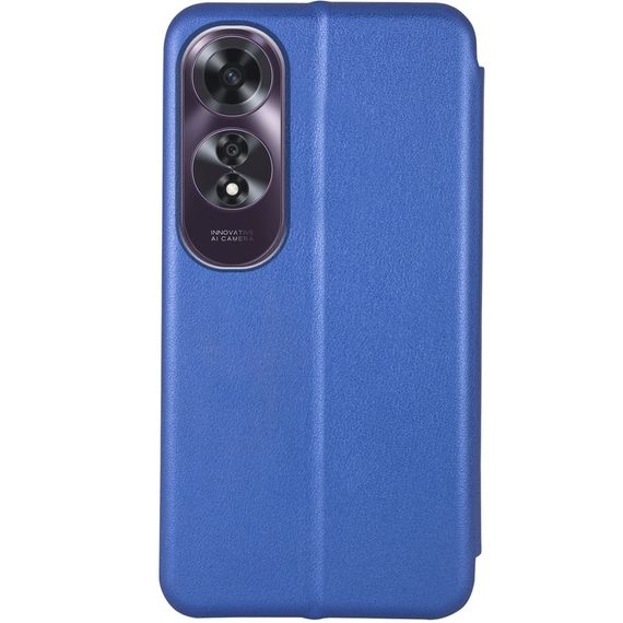Кожаный чехол-книжка Classy для Oppo A60 4G Синий | Зображення 1