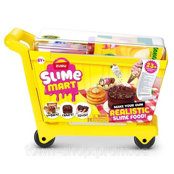 Игровой набор со слаймами "Тележка вкусностей" Slime Mart 15907 серии "Shopping Cart"