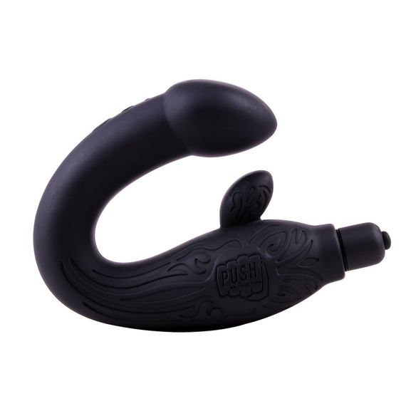 Массажёр простаты Chisa Black Mont P-Spot Perineum Massager с вибрацией, черный Sex Aura | Зображення 1
