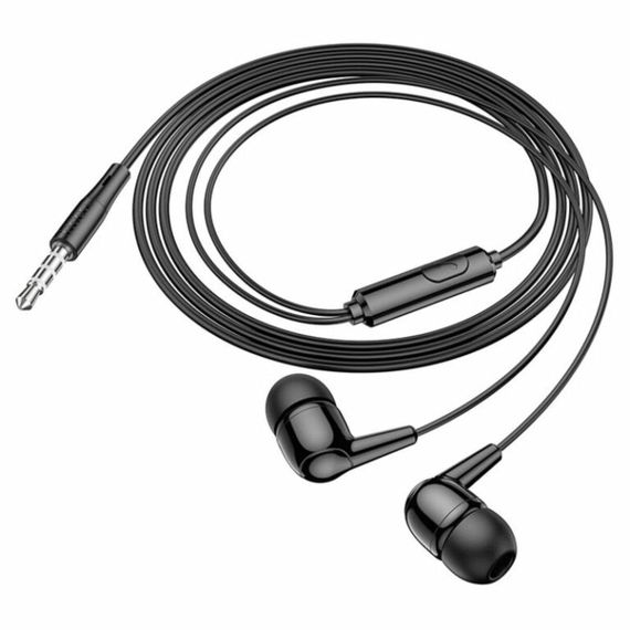 Навушники HOCO M97 Enjoy universal earphones with mic Black | Зображення 2