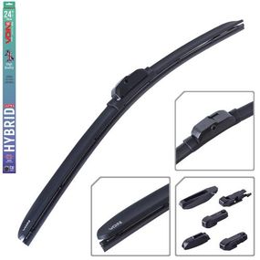 Щітки склоочисника гібридні VOIN 24"-600мм (TPX6M-24") HYBRID Ultra (6 адаптерів)