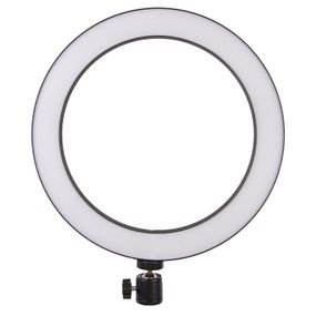 Кольцевая светодиодная LED лампа Flat Ring 8" Black