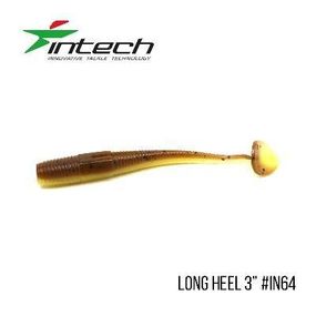Силиконовая приманка, Съедобный силикон Intech Интеч Long Heel 3 "8 шт IN64
