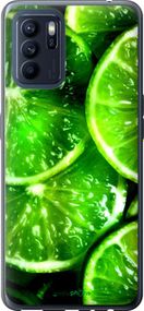 Чохол на Oppo Reno6 Z Зелені часточки лимона "852u-2477-2448"