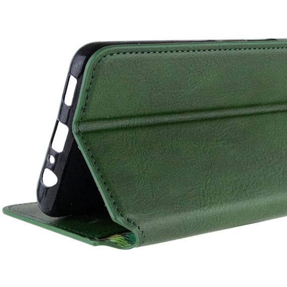 Кожаный чехол-книжка GETMAN Cubic (PU) для Samsung Galaxy S24+ Зеленый | Зображення 4