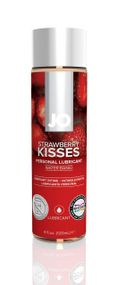 Змазка на водній основі JO H2O — Strawberry Kiss (120 мл) без цукру, рослинний гліцерин sexstyle