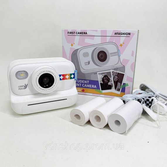 Друк дитячих фото принтером, Дитячий фотоапарат Print Camera, Іграшковий фотоапарат з камерою HW-85 | Зображення 4