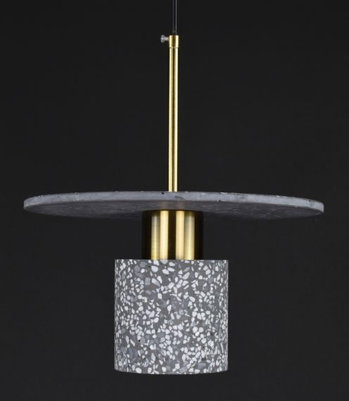 Люстра підвісна на 1 лампочку 27678 Латунь 37-180х29х29 см. | Зображення 1