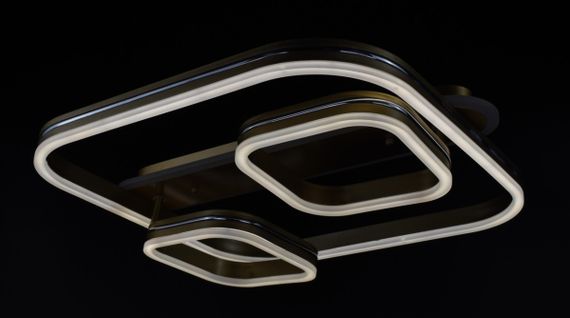 Люстра світлодіодна стельова LED світильник для квартири на стелю лед 26327 Золото 12х50х55 см. | Зображення 9