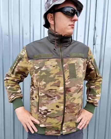 Кофта тактична флісова під гумку мультикам