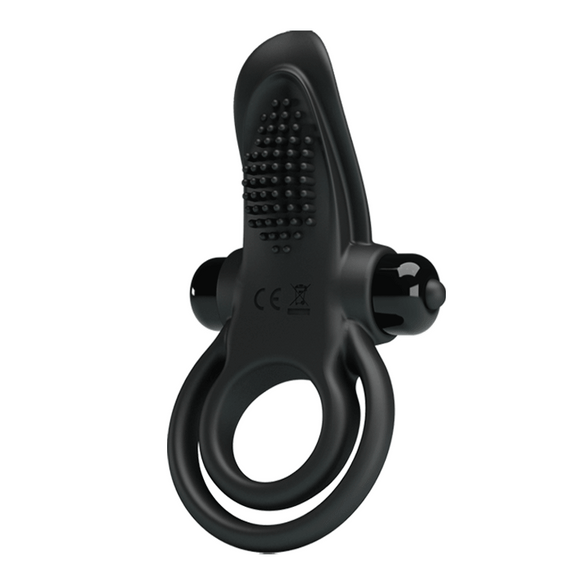 Ерекційне кільце - Pretty Love Vibrant Penis Ring Black Sex Aura | Зображення 8