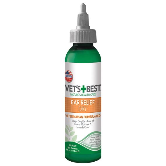 Лосьйон, що підсушує для догляду за вухами собак Vet's Best Ear Relief Dry 118 мл