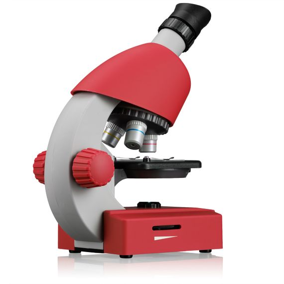 Мікроскоп Bresser Junior 40x-640x Red, дитячий мікроскоп з набором для дослідів та адаптером для смартфона | Зображення 2