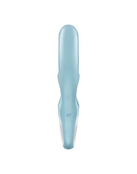 Вибратор-кролик Satisfyer Love Me Blue, гибкий, отросток с тройным кончиком | Зображення 4