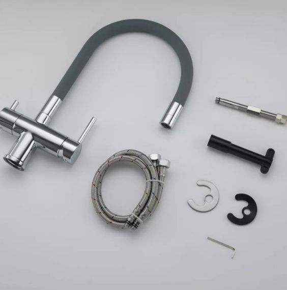 Змішувач для кухні Gappo з виходом для питної води, з гнучким виливом G4398-30 | Зображення 5