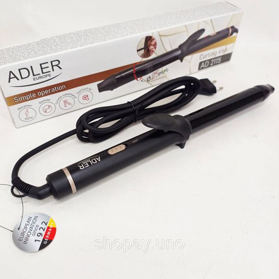 Плойка для локонов професиональная Adler, Плойка для разных типов волос создания завивки HR-36 | Зображення 6