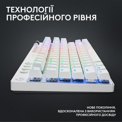 Клавиатура Logitech G PRO X TKL Lightspeed Tactile USB UA White (920-012148) | Зображення 6