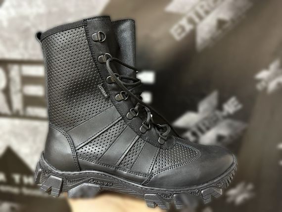 Тактичні берці літні Nubuck перфорація чорний | Зображення 2