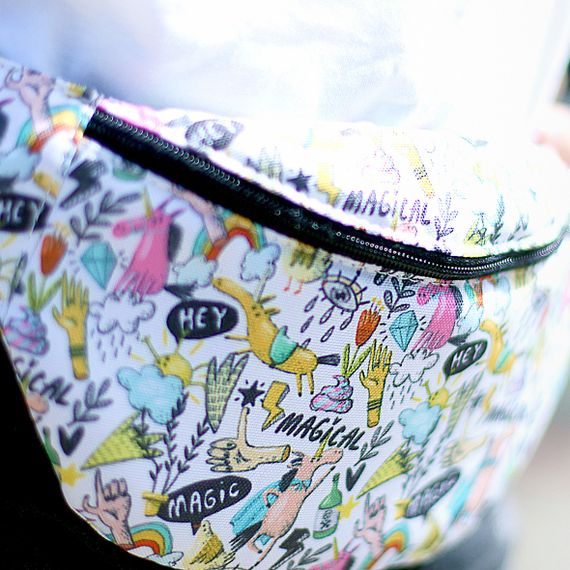 Сумка на пояс бананка Bumbag Magic 27x16 см (BB_21M002_BL) | Зображення 1