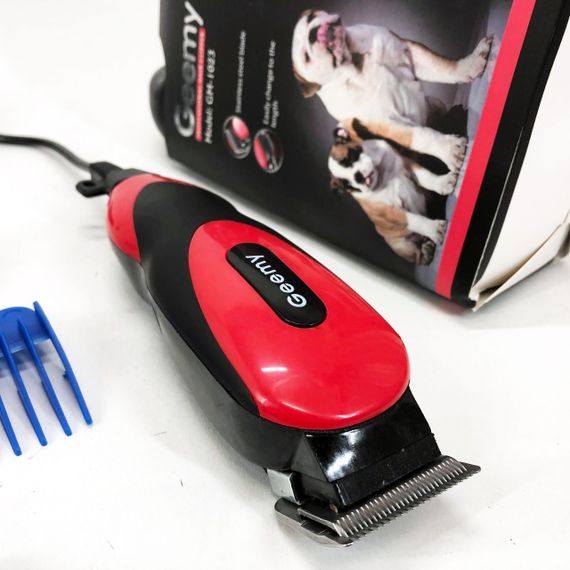 Машинка Gemei GM-1023 для стрижки тварин з 4 насадками для будь-якого типу вовни + ножиці та гребінець | Зображення 2