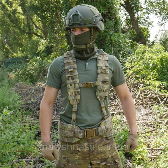 Ремені плечові (лямки) м'які для тактичних поясів РПС мультикам | Зображення 5